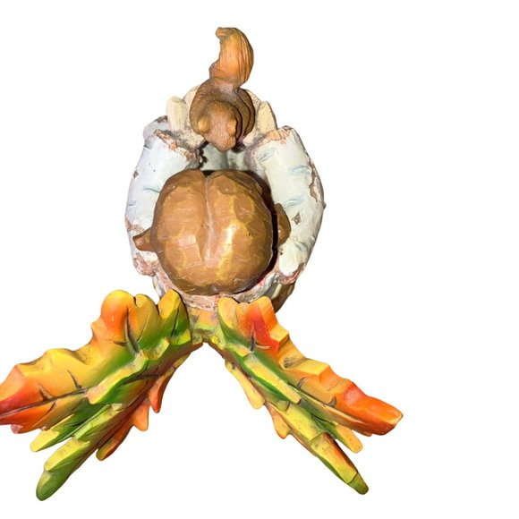 Fall Autumn Birch Tree Girl Angel Holding a Squirrel - Picture 11 of 12